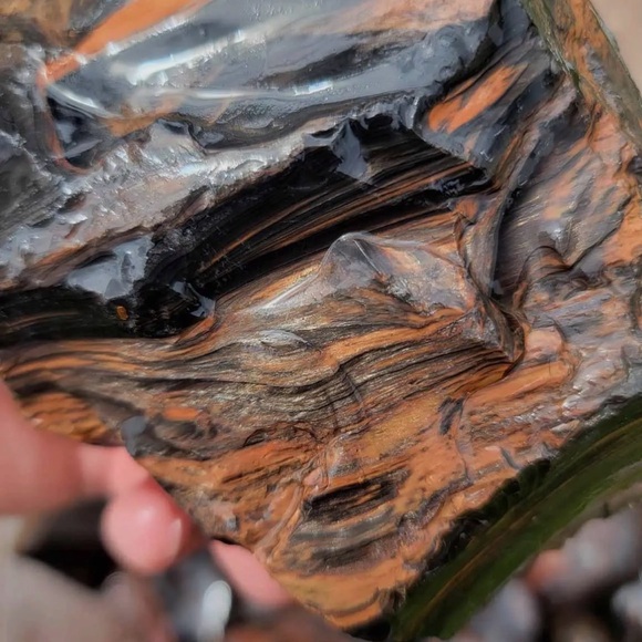 Tri- Flow Obsidian, Rough - Picture 5 of 7